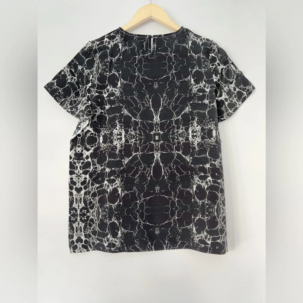MARBLE SILK T-SHIRT (LONG WEEKEND SALE) - Picture 4 of 7